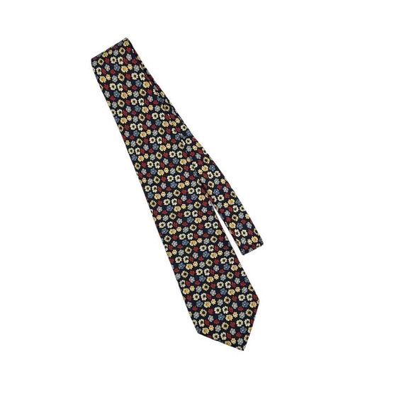 Brooks Brothers Floral Tie - Red, Yellow, Blue - Picture 11 of 11